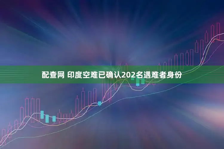 配查网 印度空难已确认202名遇难者身份